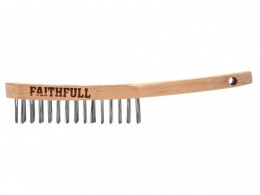 Faithfull Lightweight Scratch Brush, Four Row &pound;2.75